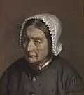 Vrouw met muts, vermoedelijk uit Elspeet of Vierhouten, rond 1900
