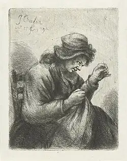 Kleermaakster, Jan Chalon, 1792