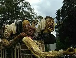 Detail van de wagen van Culemborg "Vrouwenopstand 1650" (eerste prijs grote wagens 2018)