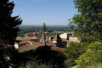 Gezicht op Moras-en-Valloire