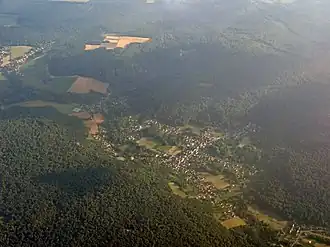 Cuise-la-Motte vanuit de lucht (2014)