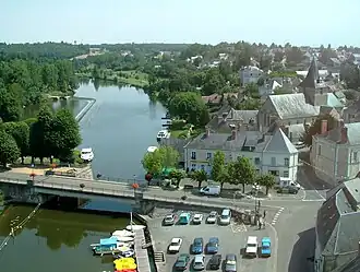 Gezicht op Malicorne-sur-Sarthe