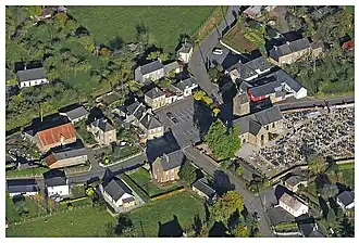 Luchtfoto van Romagny