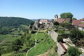 Gezicht op Château-Chalon