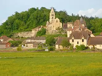 Gezicht op Châteauneuf
