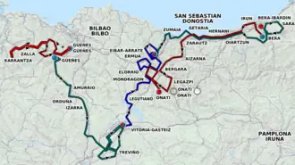 Routekaart van de Ronde van het Baskenland 2012