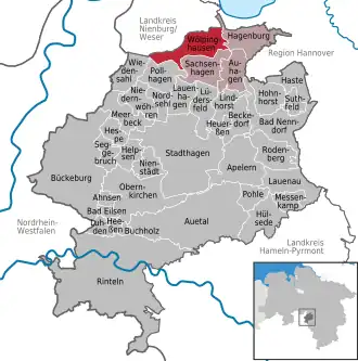 Kaart van Wölpinghausen