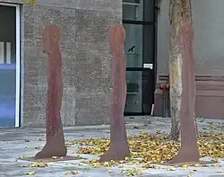 Drei Kopffüßler, Kiliansplatz in Würzburg