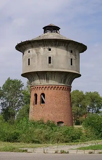voormalige watertoren in Węgorzewo