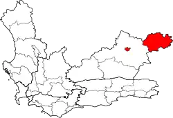 Ligging Sentraal-Karoo DBG