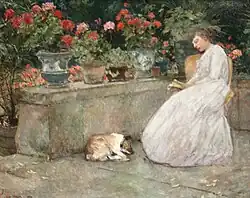 Reading in the garden