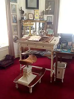 Zadel in de studeerkamer waarop Wilhelm zijn autobiografie schreef.