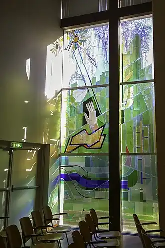 Glas op glas gelijmd, ontwerp: Klaas van Dijk