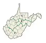 West Virginia's congresdistricten vanaf 2003