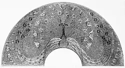 Geborduurde pauwenwaaier, Stedelijk Museum Amsterdam