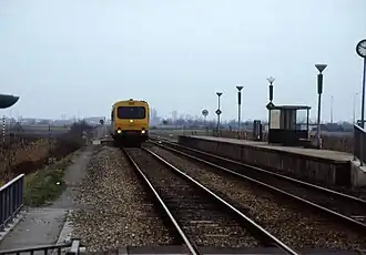 Wadloper bij de halte Sappemeer Oost in 1991