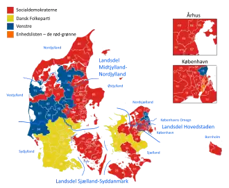 grootste partij per kiesdistrict