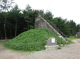 Torentje met een platform in 2016 op exact 700 meter boven Oostendepeil TAW