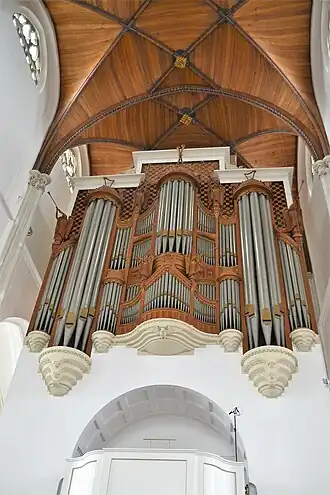 Het orgel van de Nieuwe Zuiderkerk, sinds 1972 in Doesburg