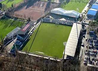 GAZİ-Stadion auf der Waldau, thuisbasis van de Stuttgarter Kickers