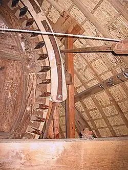 Lendestut tegen sabelstuk van de Walderveense molen