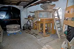 Maalstoel uit Blijham in Walderveense molen