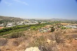 De San Diego River bij Santee