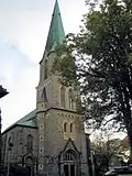 De neogotische Nieuwe St.-Alexanderkerk (ingewijd in 1891)