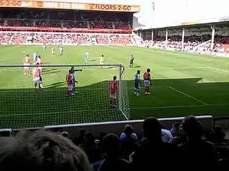 Walsall in actie tegen Gills in 2009