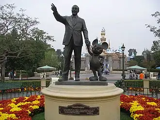 standbeeld in Disneyland Park in Anaheim.