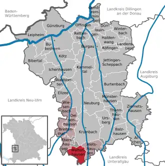 Kaart van Waltenhausen