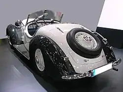 Wanderer W25K Roadster, achteraanzicht