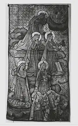 Bij de sloop tevoorschijn gekomen wandschildering