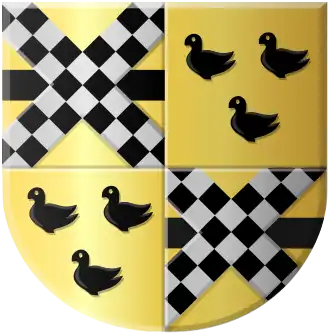 Het wapen dat werd gevoerd door o.a. Cornelis van Aerssen van Sommelsdijck