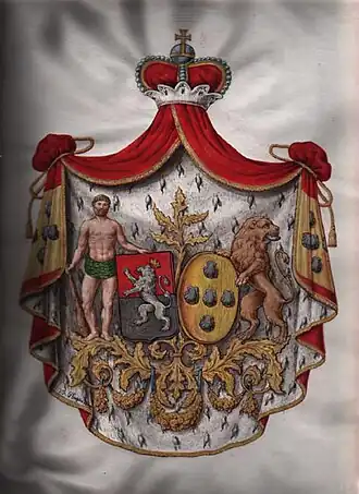 Wapen van de Koninklijke Fanfare Graaf d'Elissem