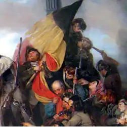 Voorstelling van de opstand in Brussel