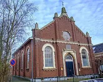 Gereformeerde kerk uit 1886. Gesloten in 2019.