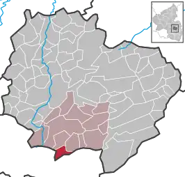 Kaart van Wartenberg-Rohrbach