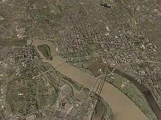 Het Theodore Roosevelt Island in de Potomac