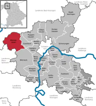 Kaart van Wasserlosen