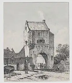 Gevangenpoort door Isaac Weissenbruch