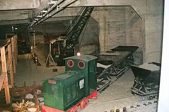 Trein die gebruikt is tijdens de watersnood