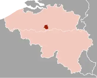 Kaart van Brussels Hoofdstedelijk Gewest