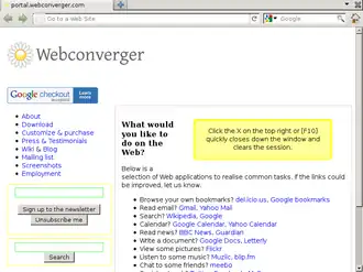 Webconverger 9