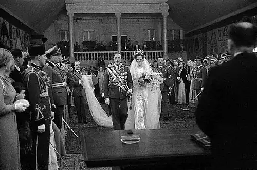 De bruiloft van koning Zog en koningin Géraldine (1938)