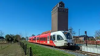 Een Stadler GTW van Arriva op station Wehl