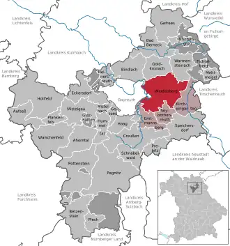 Kaart van Weidenberg