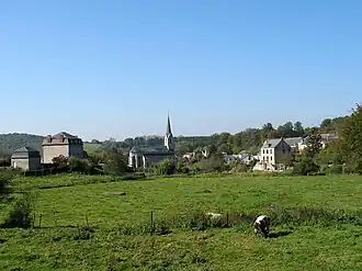 Uitzicht op het dorp.