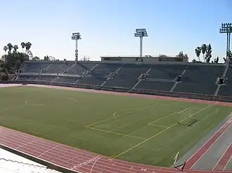 Het Weingart stadion, thuishaven van de Aztecs (1974).