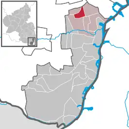 Kaart van Weingarten (Palts)